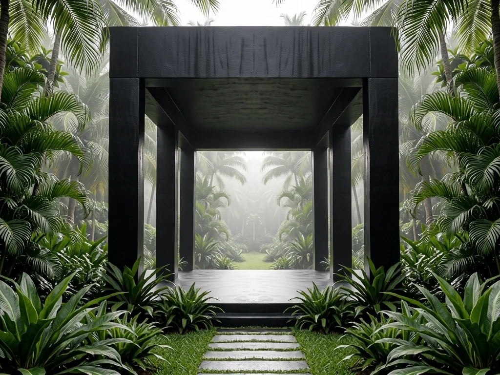 Architectural precision meeting nature